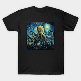 Cthulhu by Van Gogh T-Shirt